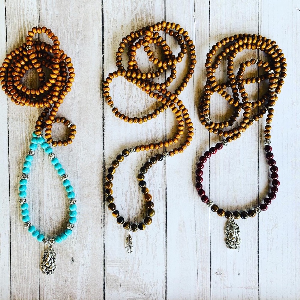 Ganesha Necklaces Yoga/Healing Stone Necklace